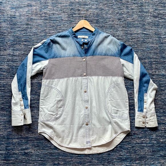 NWT We the Free Moto Colorblock shirt - Picture 5 of 10